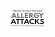 Tricks to help prevent allergy attacks no matter where you are