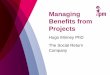 Managing benefits from projects - the NHS way - 23rd Sept 2015