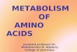 Biochemistry ii protein (metabolism of amino acids) (new edition)