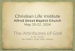 CLI – The Attributes of God