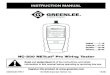 INSTRUCTION MANUAL NC-500 NETcat® Pro Wiring Tester