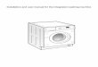 Installation and user manual for the integrated washing machine