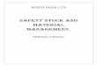 Safety Stock and Material Management