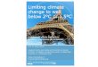 Limiting climate change to well below 2°C or 1.5°C