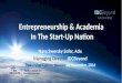Entrepreneurship & Academia In The Start-Up Nation by Nava Swersky Sofer