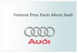 Various True Facts About Audi