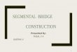 Segmental bridge construction