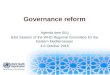 Governance reform