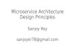 Microservice architecture design principles