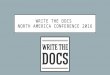 Write the Docs 2016 NA conference summary