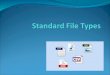 ISDD Standard File Formats
