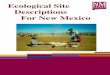 Ecological Site Descriptions For New Mexico - NMSU ACES