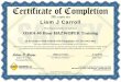 Certificate - OSHA 40 Hour HAZWOPER Training