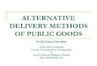 Alternative Delivery Methods Of Public Goods