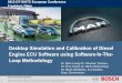 Desktop Simulation and Calibration of Diesel Engine ECU Software 