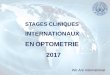 Echanges internationaux iso en optométrie 2017