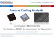 mCube MC3635: The Smallest MEMS Accelerometer for Wearables 2016 teardown reverse costing report published by Yole Developpement
