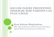 THE ROLE OF PARENTS IN PREVENTION OF SOCCER
