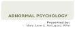 1 Abnormal Psychology (Intro)