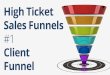 High ticket sales funnel #1 client strategy session funnel