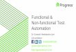 Functional and Non-functional Test automation