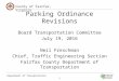 Fairfax County Parking Ordinance Revsions July 2016