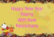 Happy New Year Poems With New Resolutions