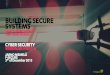 Cyber security webinar 6 - How to build systems that resist attacks?