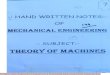 Theory of Mechanics  2 (TOM) Mechanical Engineering Handwritten classes Notes (Study Materials) for IES PSUs GATE