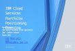 IBM Cloud Services Portfolio