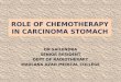 Role of chemotherapy in carcinoma stomach