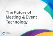 The Future of Meetings, Events, and Technology
