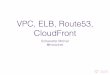 AWS VPC, ELB, Route53 and CloudFront