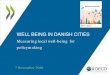 Well Being in Danish cities - measuring local well-being  for policymaking