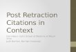 Post retraction citations in context