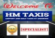 Airport Taxi Hire in St Andrews and Fife - HM Taxis, UK