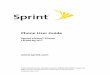 LG LX160 User Guide - Sprint Support