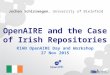 OpenAIRE and the Case of Irish Repositories