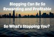 What's stopping you from blogging