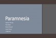 Presentation for Paramnesia