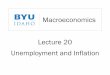 Lecture 20 unemployment and inflation