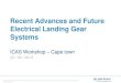 Recent advances and future electrical landing gear systems
