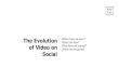 The Evolution of Video on Social