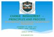 Change management – Principles Process & Tools