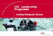 CSC Leadership Programme-Speaker