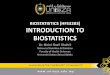 1. Introduction to biostatistics