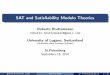 Computer Science семинар, осень 2010: SAT and Satisfiability Modulo Theories (R. Bruttomesso, University of Lugano)