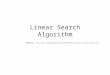 Linear search Algorithm