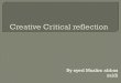 creative critical reflection of final media project