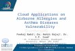 Cloud Applications on allergy and airborne diseases vulnerability by Pankaj Rahi